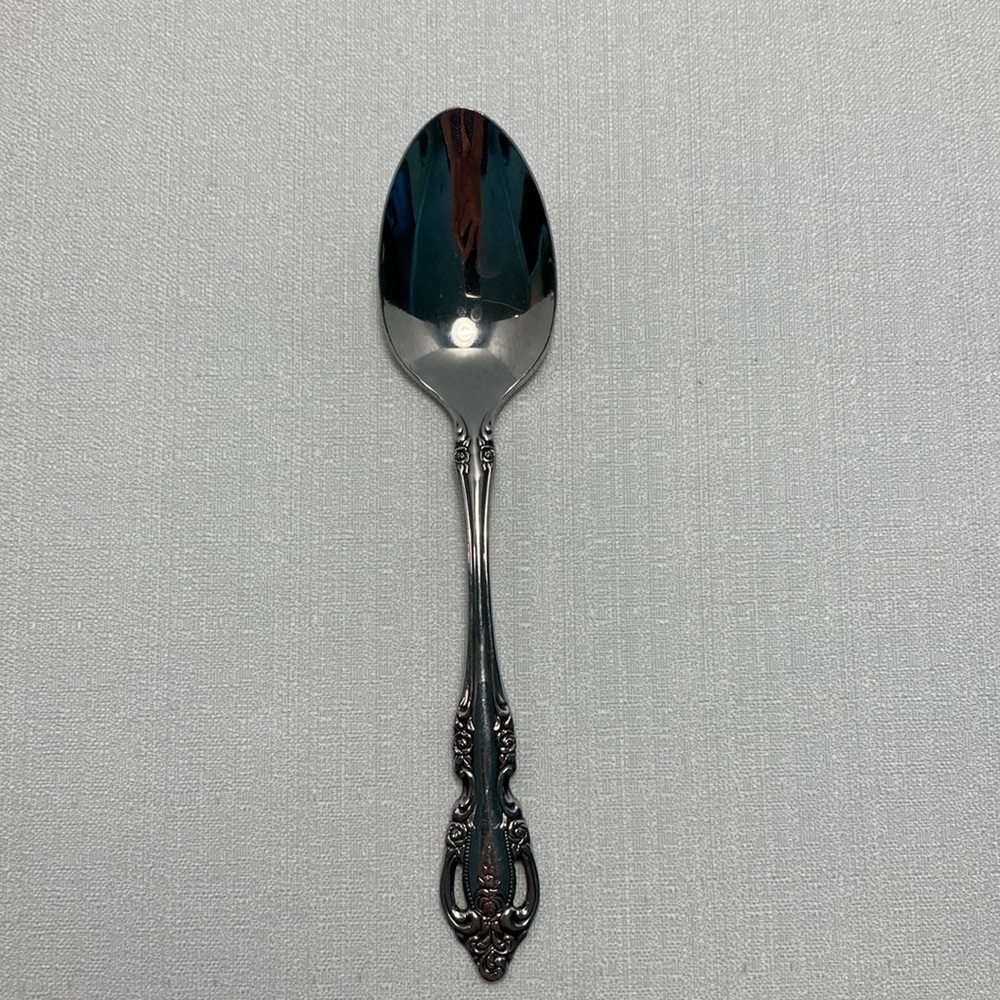 Oneida Community BRAHMS Stainless Glossy Rose Flatware Soup Spoon‎